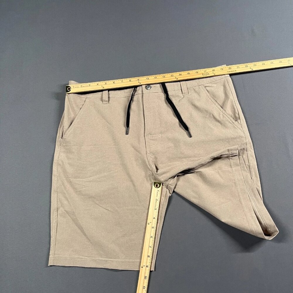 NEW PrAna Shorts Mens 40 Brown Tan 8 Inch Chino Lightweight Adventure Hybridizer - Picture 8 of 13